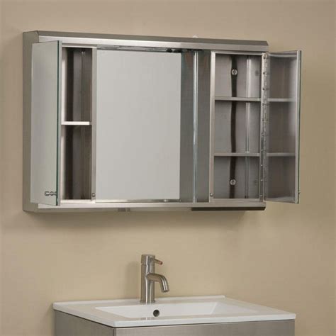 moderno stainless steel medicine cabinet with sliding mirror|wayfair medicine cabinet sliding mirror.